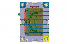 塑胶模具设计结构图纸0168
