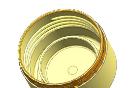 塑料内螺纹抽芯，简易模具设计，直接有效的进行脱模