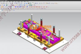 五金汽车模具结构图纸0035