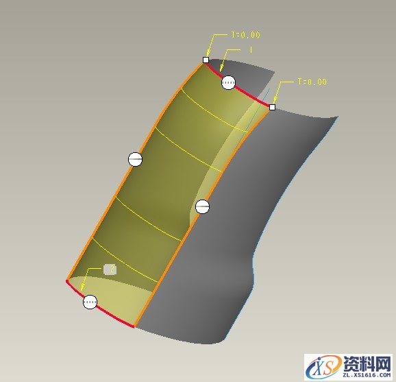 Pro/E塑料瓶设计实例（图文教程）,Pro/E塑料瓶设计实例,曲面,曲线,边界线,相切,第9张