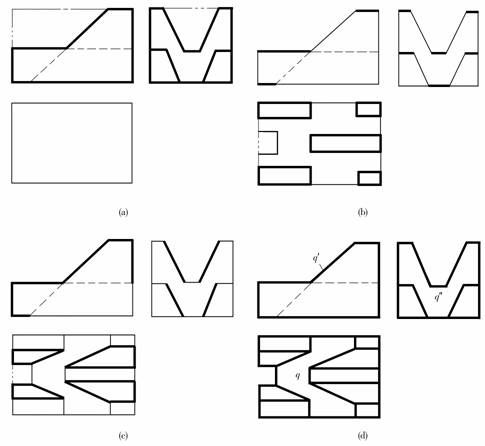 机械制图教程-(4.4)看组合体投影图(图文教程),组合体,教程,制图,第9张 机械制图教程-(4.4)看组合体投影图(图文教程),机械制图教程-(4.4)看组合体投影图,组合体,教程,制图,第9张
