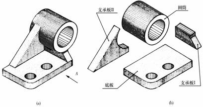 机械制图教程-(4.2)组合体投影图的画法(图文教程),组合体,教程,画法,制图,第1张 机械制图教程-(4.2)组合体投影图的画法(图文教程),机械制图教程-(4.2)组合体投影图的画法,组合体,教程,画法,制图,第1张
