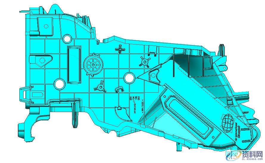 汽车模具设计:汽车空调壳体模具结构剖析,结构,模具,精雕,模具设计,产品,第1张 汽车模具设计:汽车空调壳体模具结构剖析,结构,模具,精雕,模具设计,产品,第1张