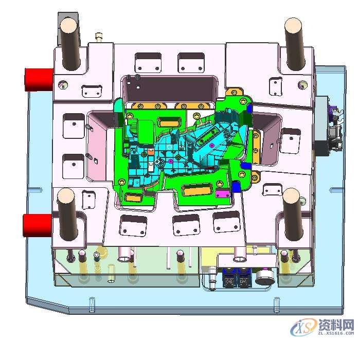 汽车模具设计:汽车空调壳体模具结构剖析,结构,模具,精雕,模具设计,产品,第15张 汽车模具设计:汽车空调壳体模具结构剖析,结构,模具,精雕,模具设计,产品,第15张