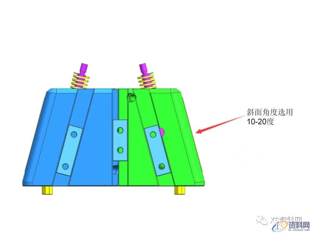 前模哈夫式滑块3种结构设计方法,让你学以自用!,结构设计,第8张 前模哈夫式滑块3种结构设计方法,让你学以自用!,结构设计,第8张