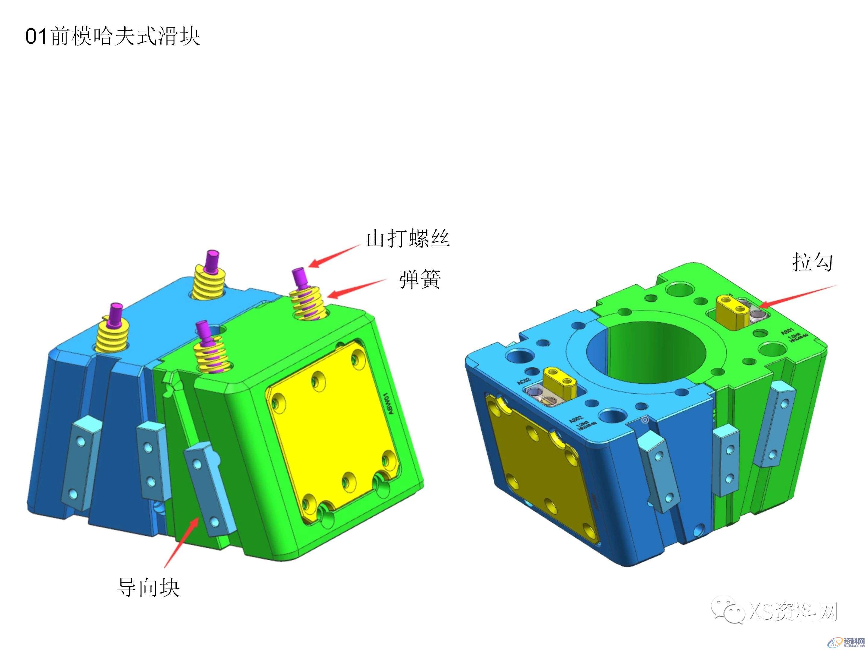 前模哈夫式滑块3种结构设计方法,让你学以自用!,结构设计,第1张 前模哈夫式滑块3种结构设计方法,让你学以自用!,结构设计,第1张