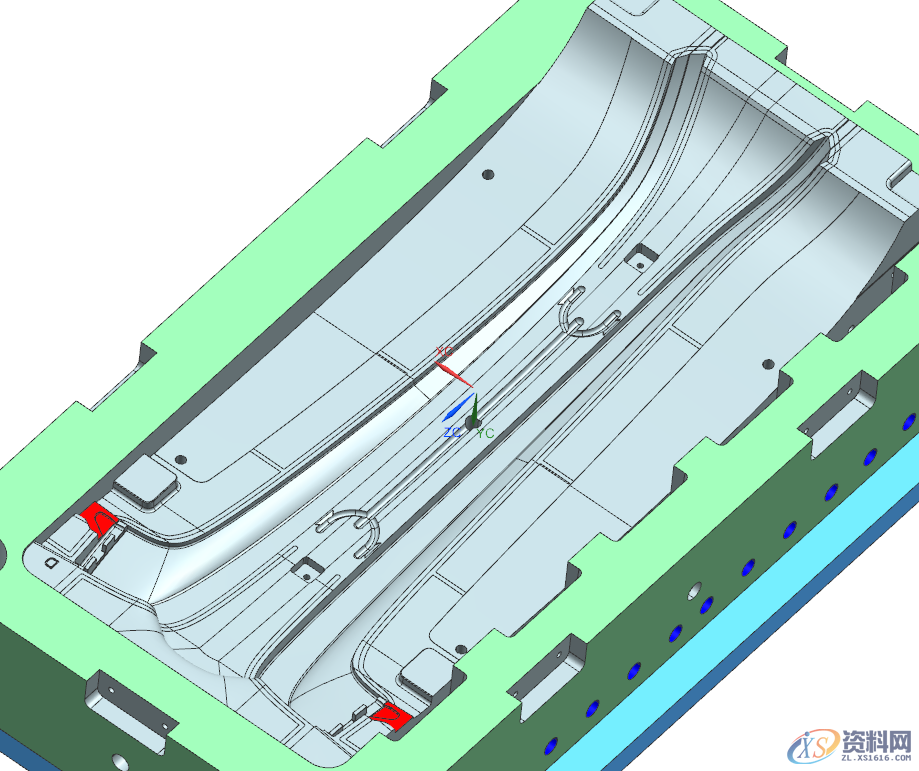 1000MM长的装饰条，冷流道进胶样式，试模后产品尺寸与变形可控 ...,1000MM长的装饰条，冷流道进胶样式，试模后产品尺寸与变形可控,水路,产品,样式,模具设计,第8张