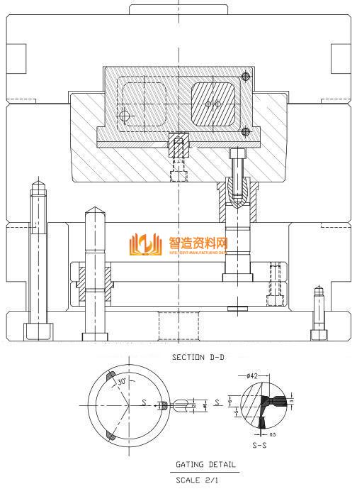 液压抽芯注塑模设计：医用吸管注塑要点分析,塑件,模具,模架,油缸,第5张